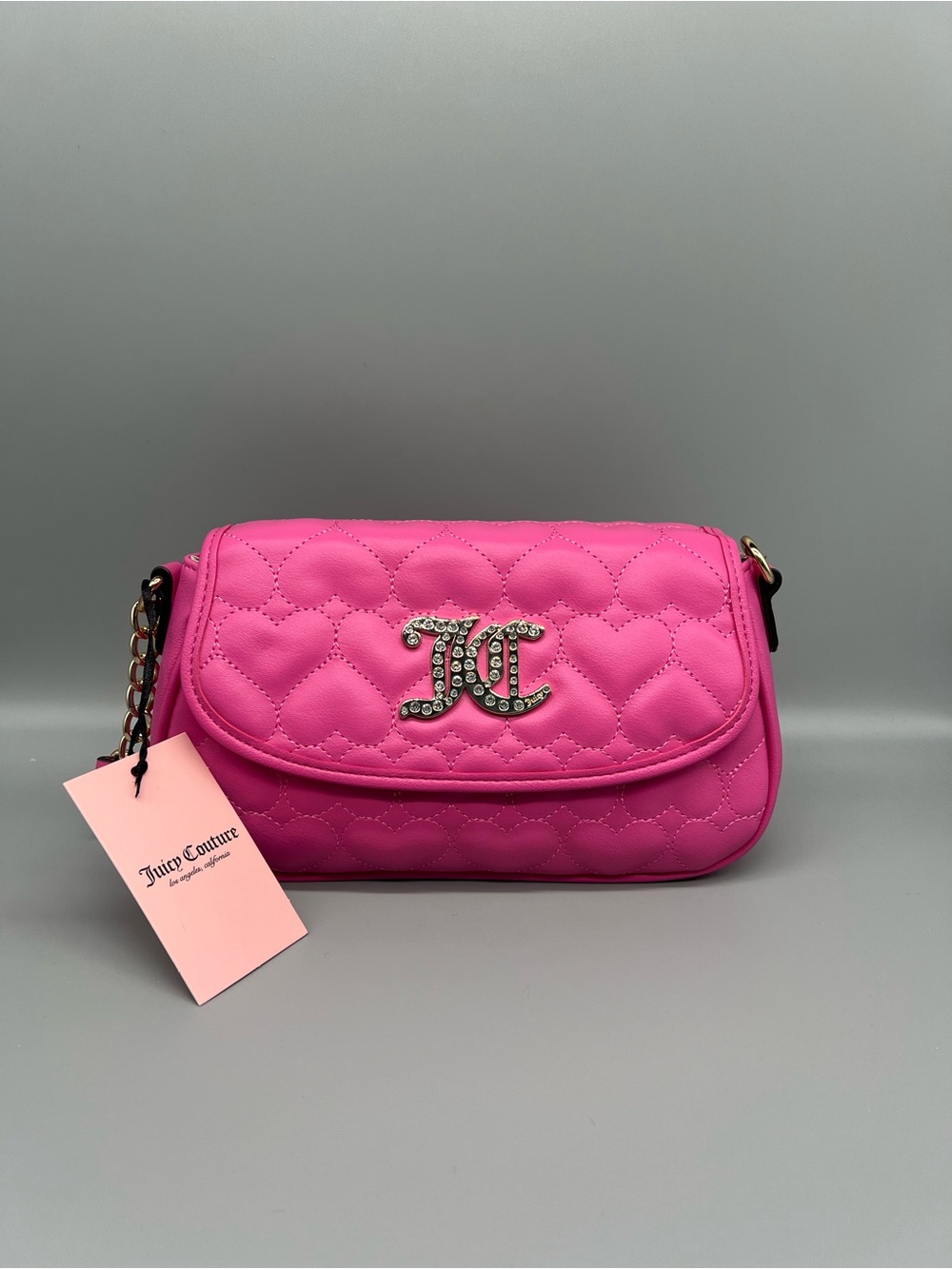 Juicy couture straight from the heart shoulder bag purse